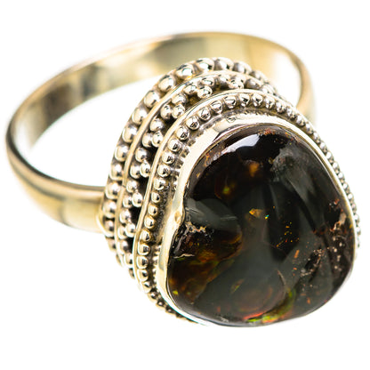 Mexican Fire Agate Rings handcrafted by Ana Silver Co - RING129011 - Photo 2