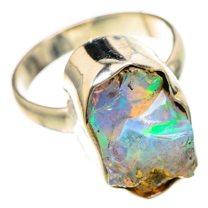 Ethiopian Opal Rings handcrafted by Ana Silver Co - RING129019 - Photo 2