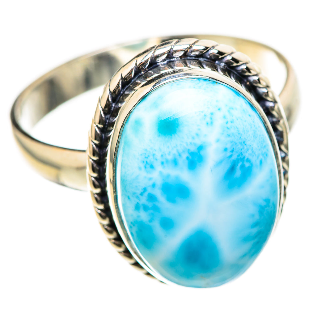 Larimar Rings handcrafted by Ana Silver Co - RING129023 - Photo 2