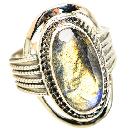 Labradorite Rings handcrafted by Ana Silver Co - RING129032 - Photo 2