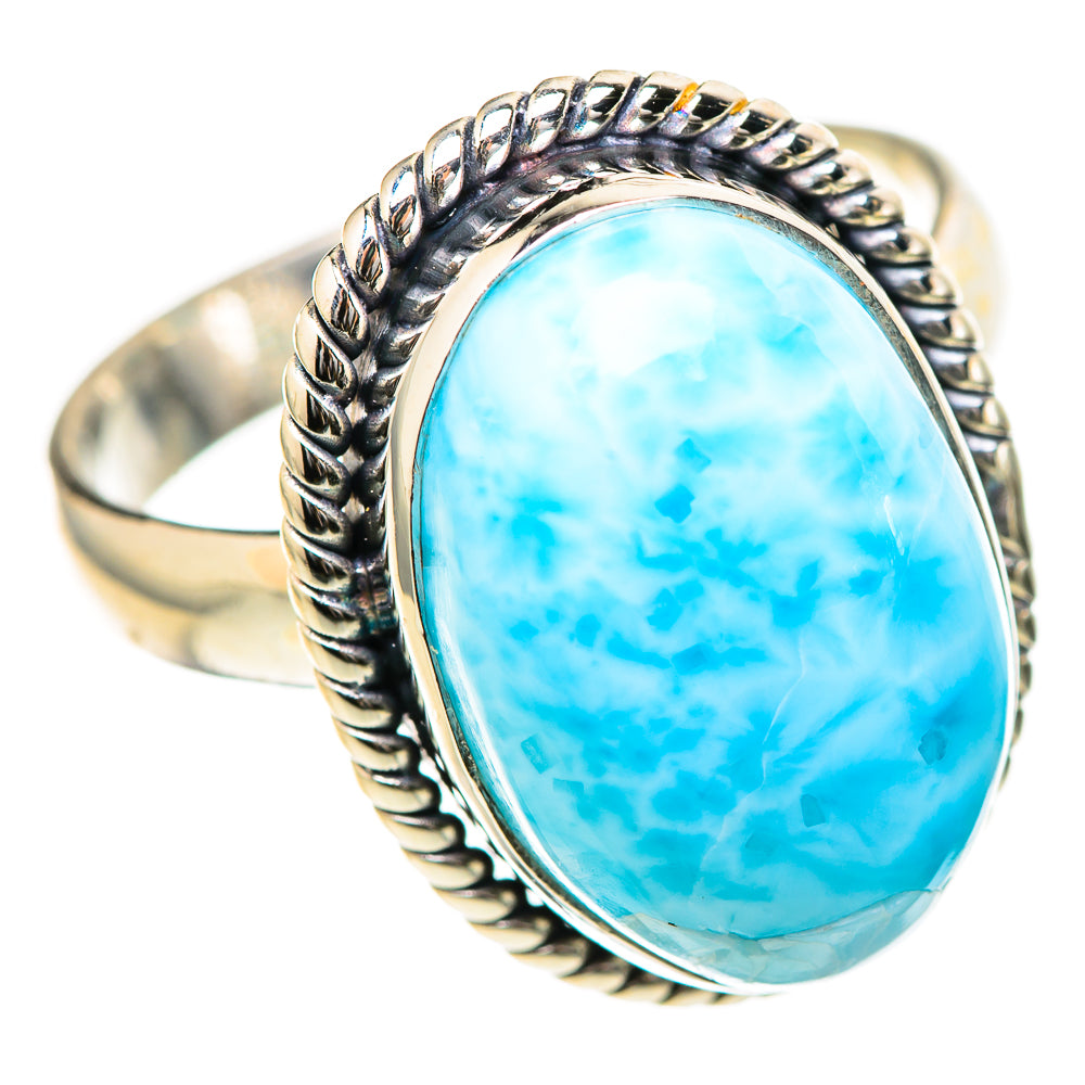 Larimar Rings handcrafted by Ana Silver Co - RING129033 - Photo 2