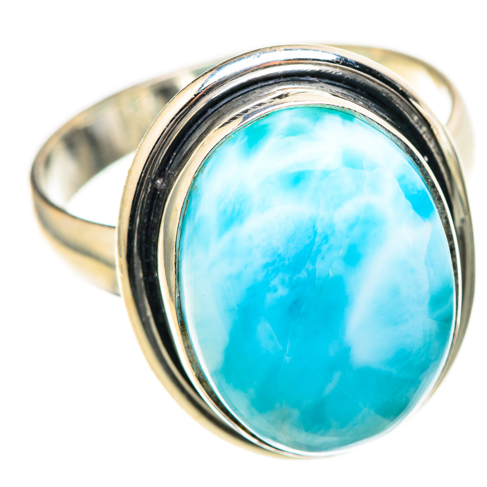 Larimar Rings handcrafted by Ana Silver Co - RING129044 - Photo 2