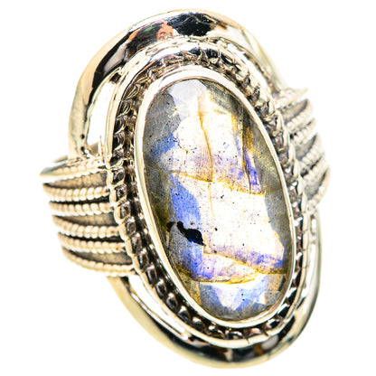 Labradorite Rings handcrafted by Ana Silver Co - RING129045 - Photo 2