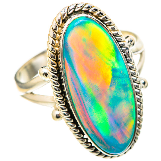 Aura Opal Rings handcrafted by Ana Silver Co - RING129051 - Photo 2