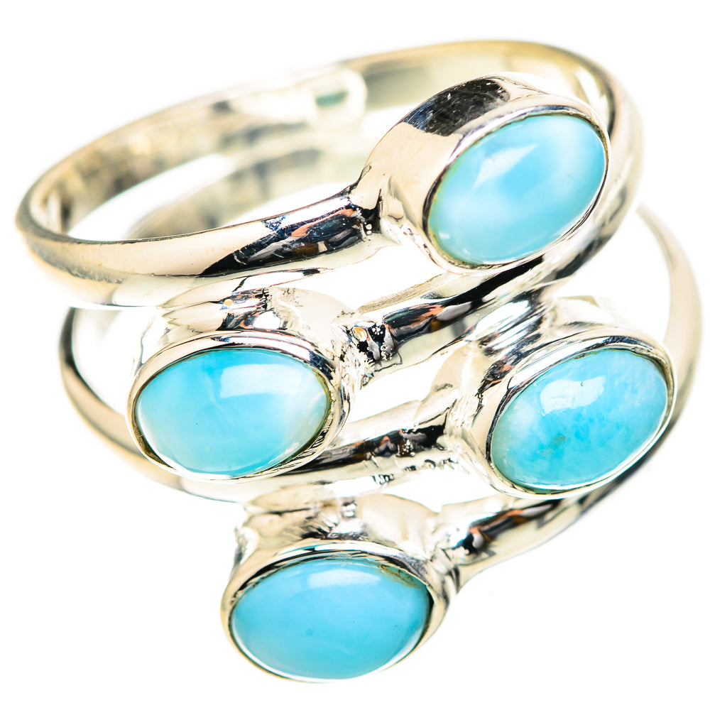 Larimar Rings handcrafted by Ana Silver Co - RING129056 - Photo 2