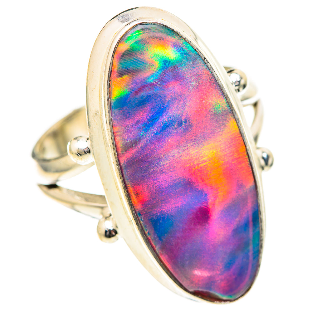 Aura Opal Rings handcrafted by Ana Silver Co - RING129059 - Photo 2