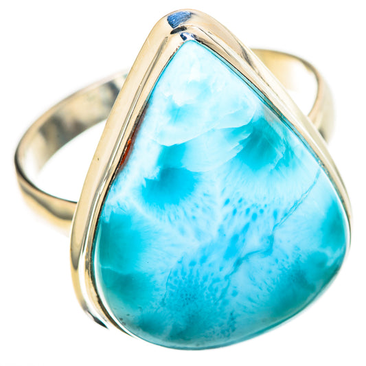 Larimar Rings handcrafted by Ana Silver Co - RING129063 - Photo 2