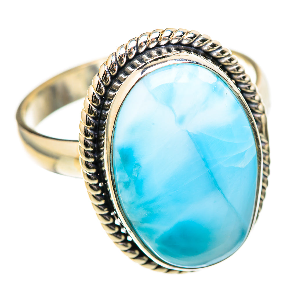 Larimar Rings handcrafted by Ana Silver Co - RING129065 - Photo 2