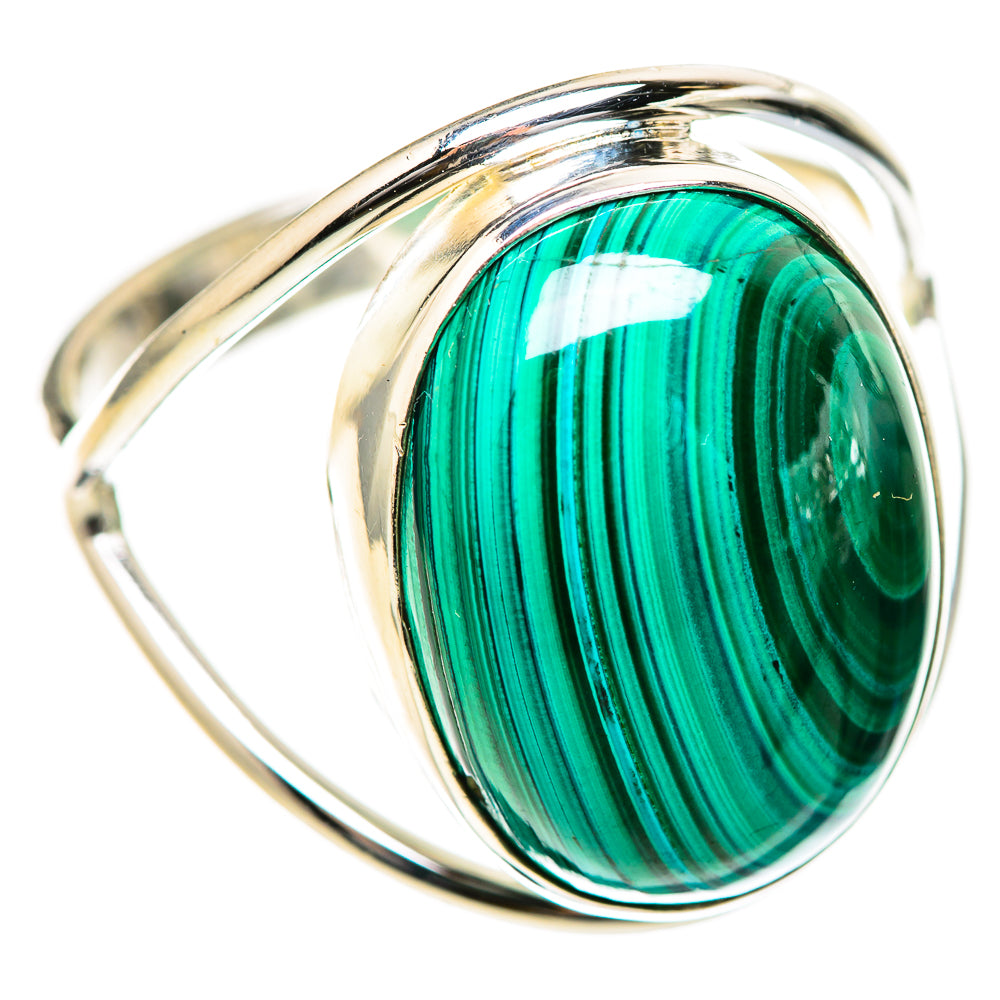 Malachite Rings handcrafted by Ana Silver Co - RING129074 - Photo 2