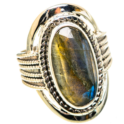 Labradorite Rings handcrafted by Ana Silver Co - RING129079 - Photo 2