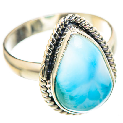 Larimar Rings handcrafted by Ana Silver Co - RING129080 - Photo 2