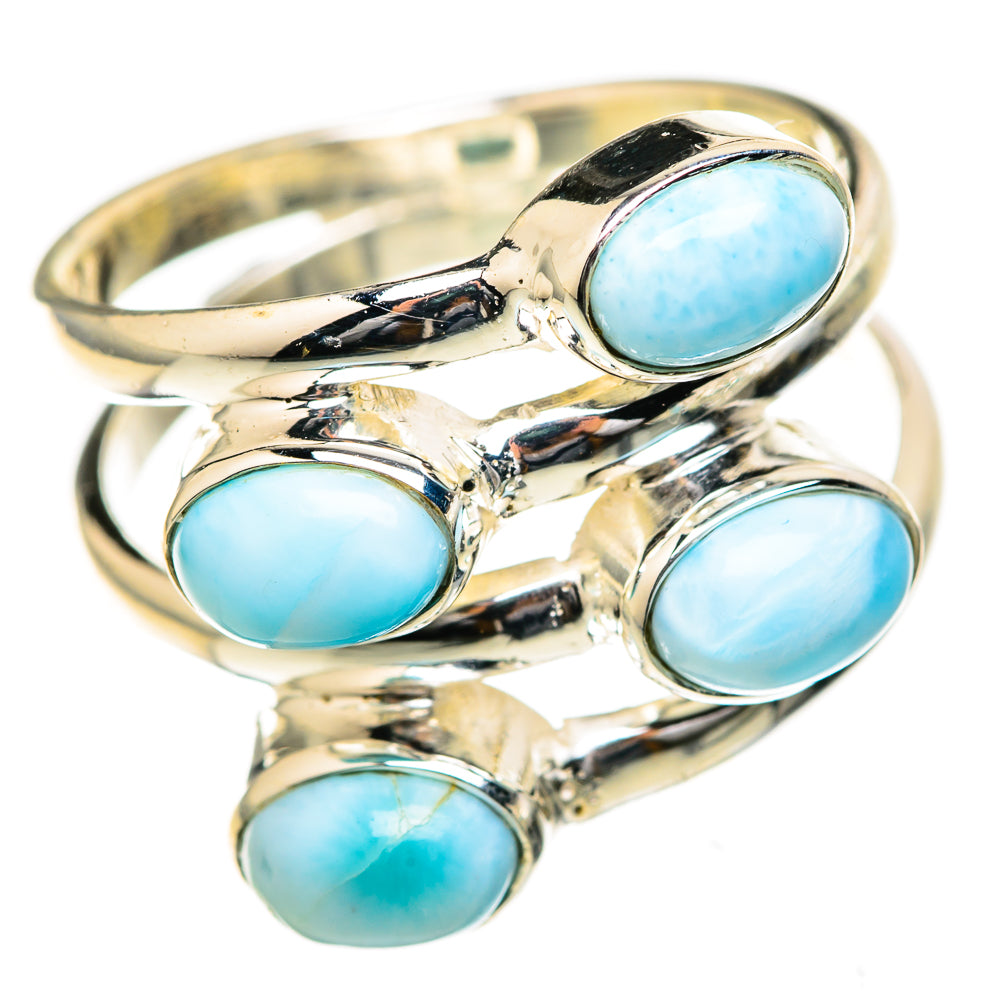 Larimar Rings handcrafted by Ana Silver Co - RING129085 - Photo 2