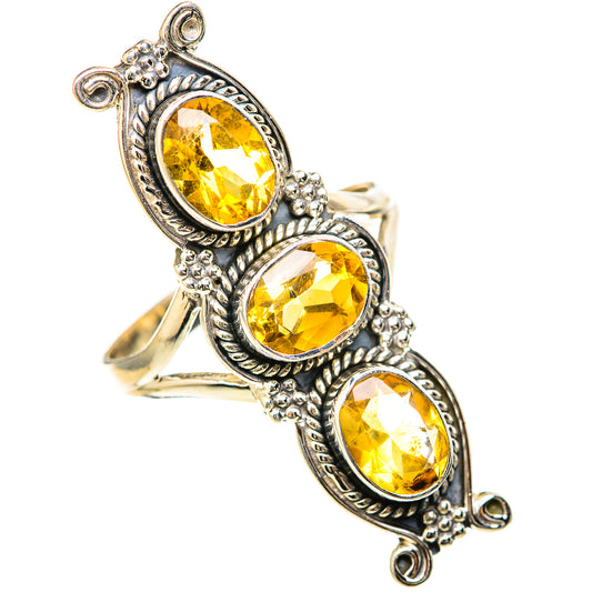 Citrine Rings handcrafted by Ana Silver Co - RING129091 - Photo 2