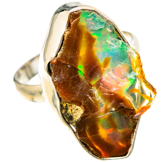 Ethiopian Opal Rings handcrafted by Ana Silver Co - RING129095 - Photo 2
