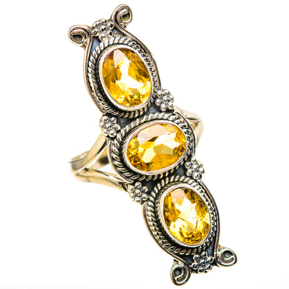 Citrine Rings handcrafted by Ana Silver Co - RING129098 - Photo 2