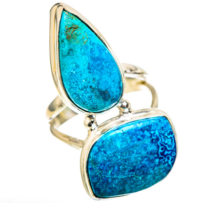 Chrysocolla Rings handcrafted by Ana Silver Co - RING129103 - Photo 2