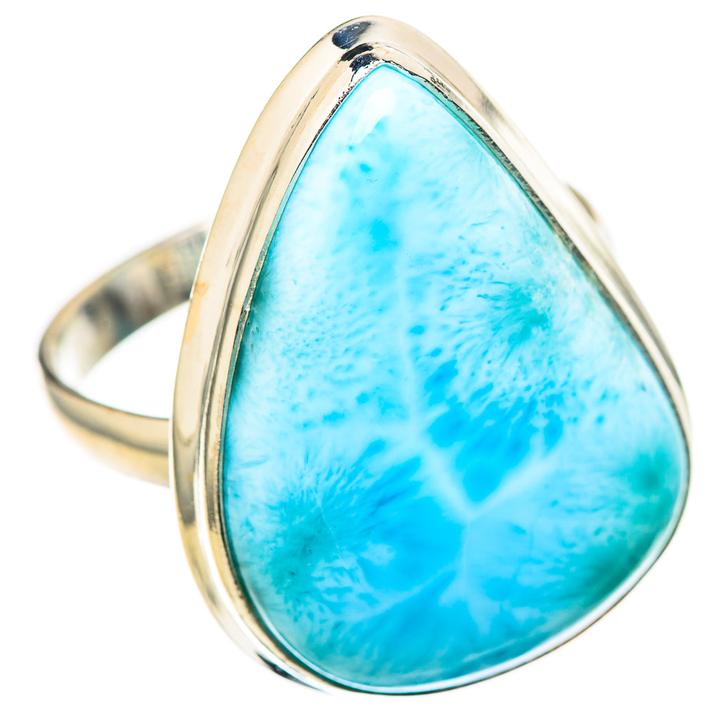 Larimar Rings handcrafted by Ana Silver Co - RING129104 - Photo 2