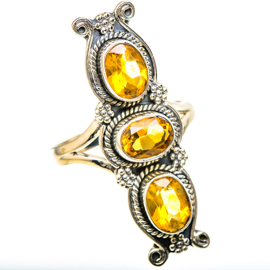 Citrine Rings handcrafted by Ana Silver Co - RING129116 - Photo 2