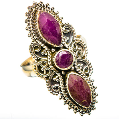 Red Sillimanite Rings handcrafted by Ana Silver Co - RING129117 - Photo 2