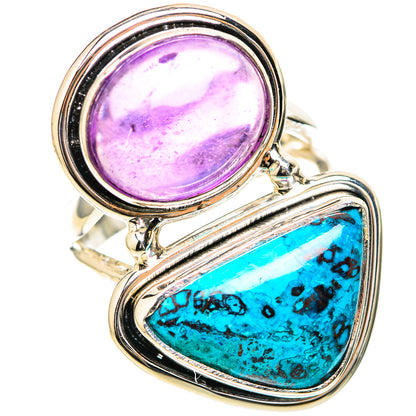 Shattuckite, Amethyst Rings handcrafted by Ana Silver Co - RING129118 - Photo 2