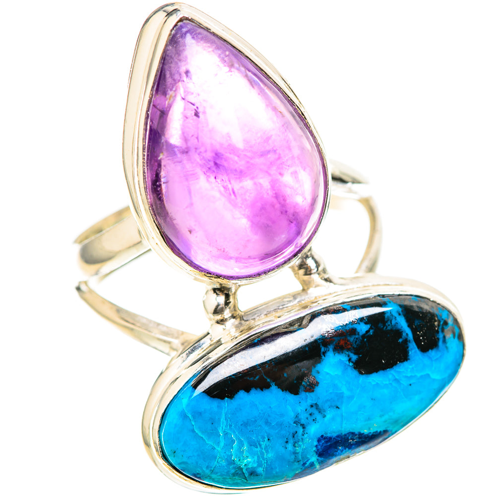 Shattuckite, Amethyst Rings handcrafted by Ana Silver Co - RING129119 - Photo 2