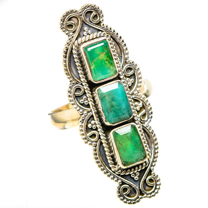 Zambian Emerald Rings handcrafted by Ana Silver Co - RING129122 - Photo 2