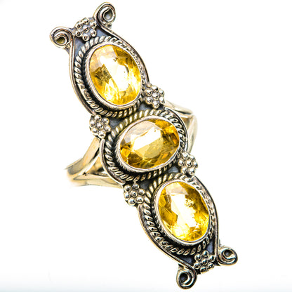 Citrine Rings handcrafted by Ana Silver Co - RING129123 - Photo 2