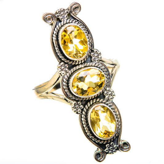Citrine Rings handcrafted by Ana Silver Co - RING129131 - Photo 2