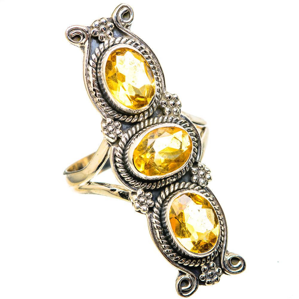 Citrine Rings handcrafted by Ana Silver Co - RING129135 - Photo 2
