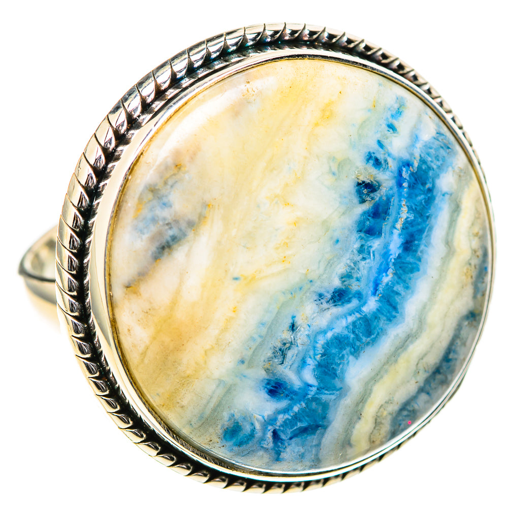 Blue Scheelite Rings handcrafted by Ana Silver Co - RING129136 - Photo 2