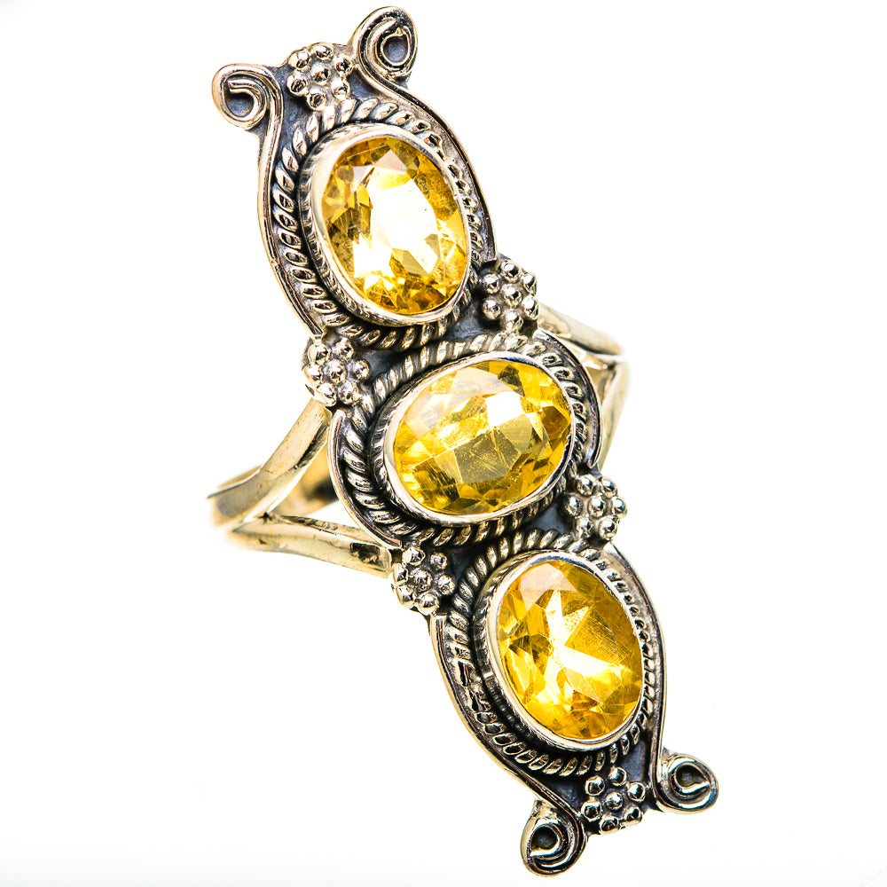 Citrine Rings handcrafted by Ana Silver Co - RING129138 - Photo 2
