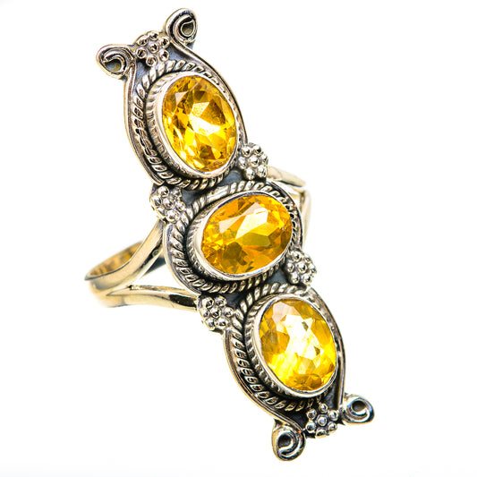 Citrine Rings handcrafted by Ana Silver Co - RING129139 - Photo 2
