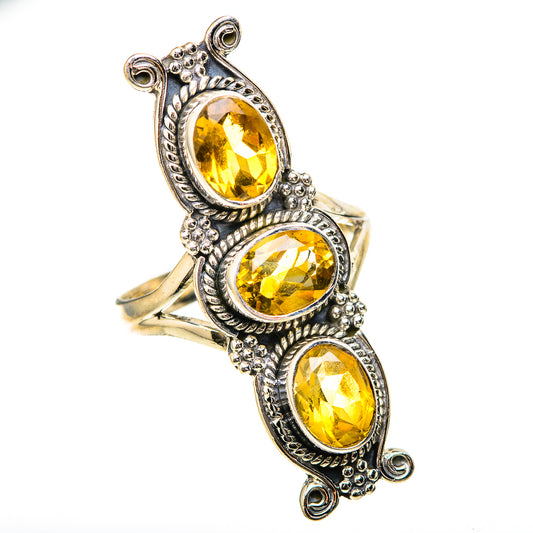 Citrine Rings handcrafted by Ana Silver Co - RING129143 - Photo 2