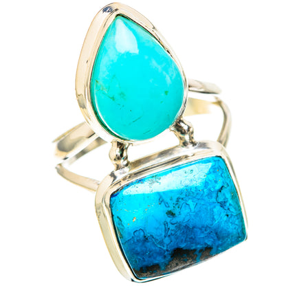 Shattuckite, Larimar Rings handcrafted by Ana Silver Co - RING129144 - Photo 2