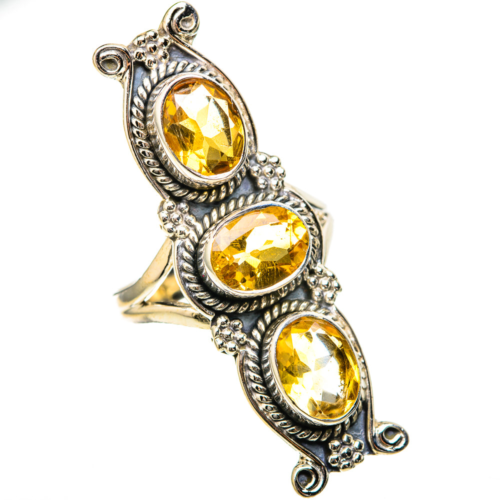 Citrine Rings handcrafted by Ana Silver Co - RING129145 - Photo 2