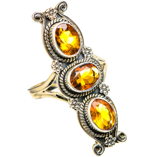 Citrine Rings handcrafted by Ana Silver Co - RING129146 - Photo 2