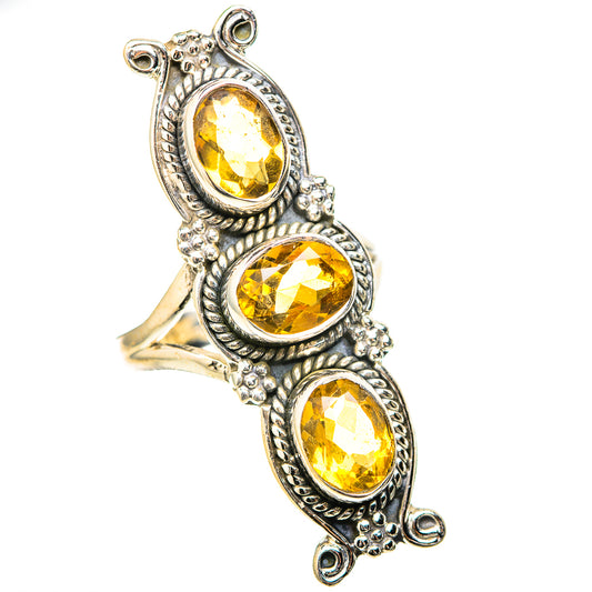 Citrine Rings handcrafted by Ana Silver Co - RING129148 - Photo 2