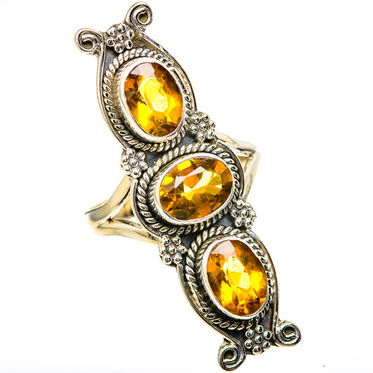 Citrine Rings handcrafted by Ana Silver Co - RING129149 - Photo 2