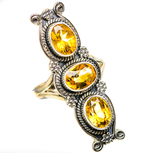 Citrine Rings handcrafted by Ana Silver Co - RING129151 - Photo 2