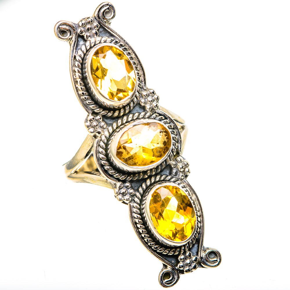 Citrine Rings handcrafted by Ana Silver Co - RING129154 - Photo 2
