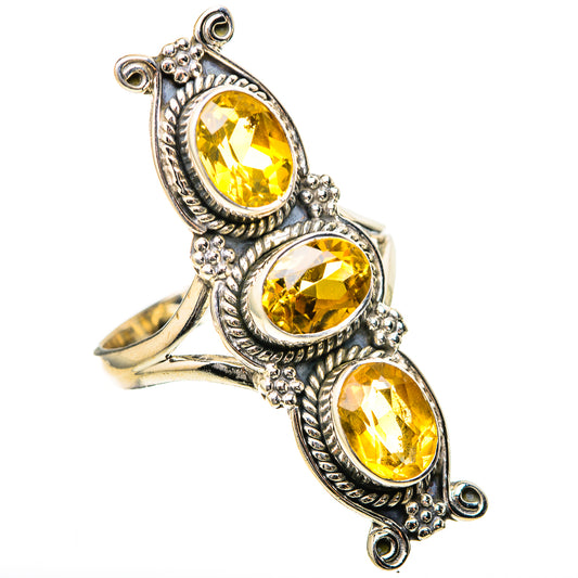 Citrine Rings handcrafted by Ana Silver Co - RING129155 - Photo 2