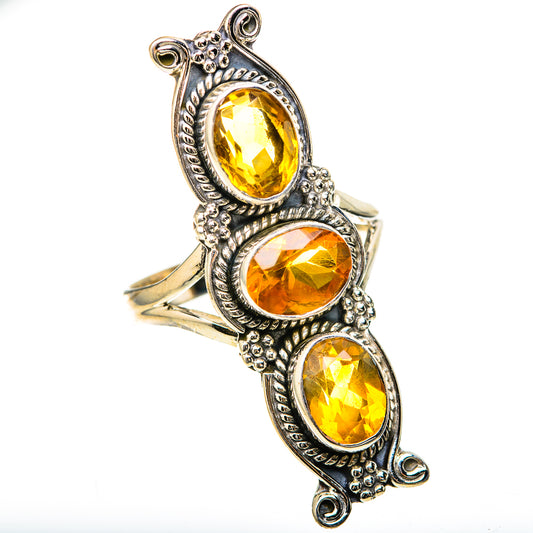 Citrine Rings handcrafted by Ana Silver Co - RING129159 - Photo 2