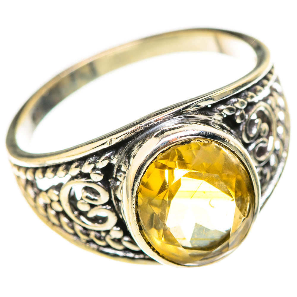 Citrine Rings handcrafted by Ana Silver Co - RING129162_SIZE-6 - Photo 2