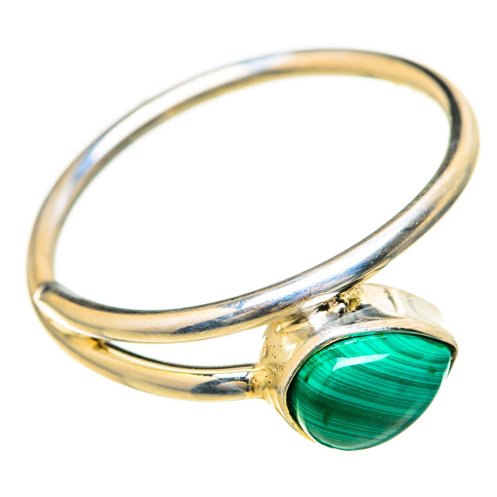 Malachite Rings handcrafted by Ana Silver Co - RING129165_SIZE-8 - Photo 2