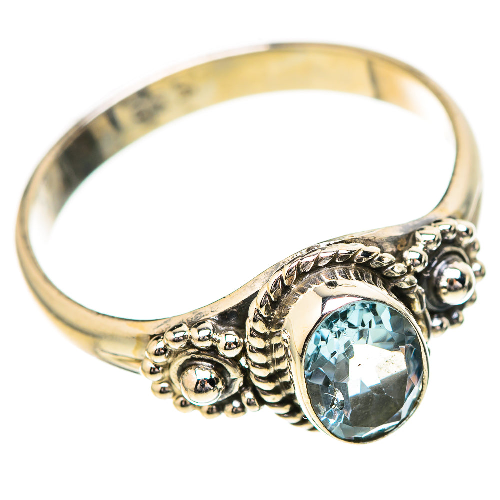 Blue Topaz Rings handcrafted by Ana Silver Co - RING129167_SIZE-8 - Photo 2