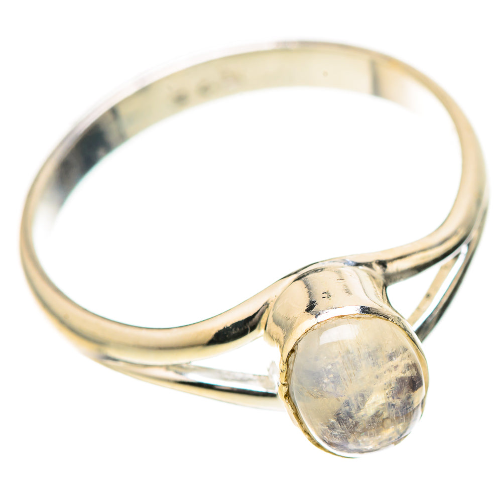 Rainbow Moonstone Rings handcrafted by Ana Silver Co - RING129172_SIZE-6 - Photo 2