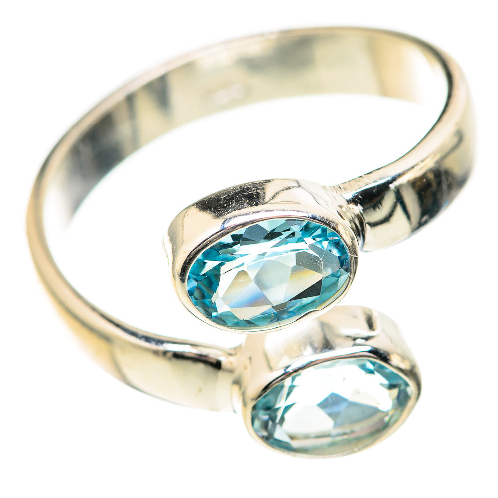 Blue Topaz Rings handcrafted by Ana Silver Co - RING129173_SIZE-6 - Photo 2