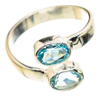 Blue Topaz Rings handcrafted by Ana Silver Co - RING129173_SIZE-6 - Photo 2