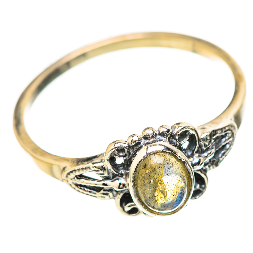 Labradorite Rings handcrafted by Ana Silver Co - RING129177_SIZE-8 - Photo 2