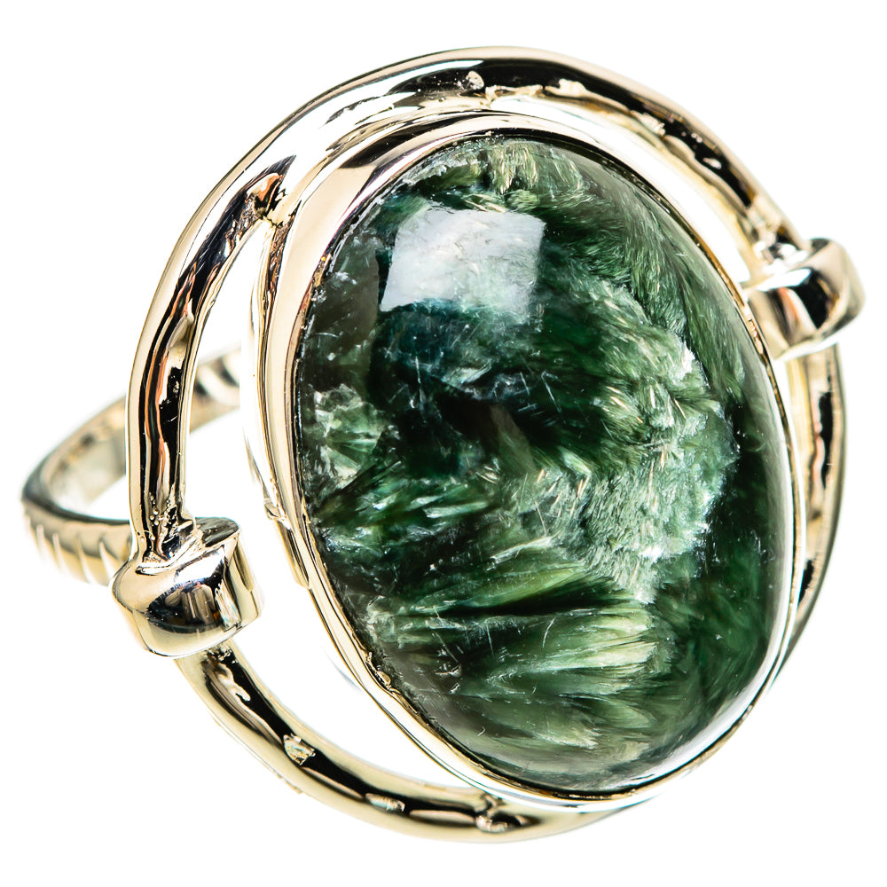 Serpahinite Rings handcrafted by Ana Silver Co - RING129182 - Photo 2